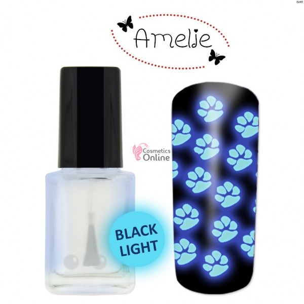 Oja de matrita Amelie fluorescenta la lumina UV 12ml, Party Light
